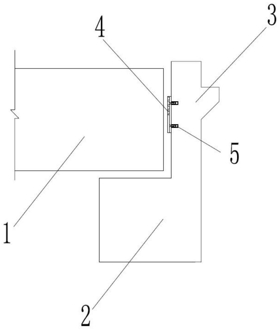 一种顺桥向抗震桥台结构