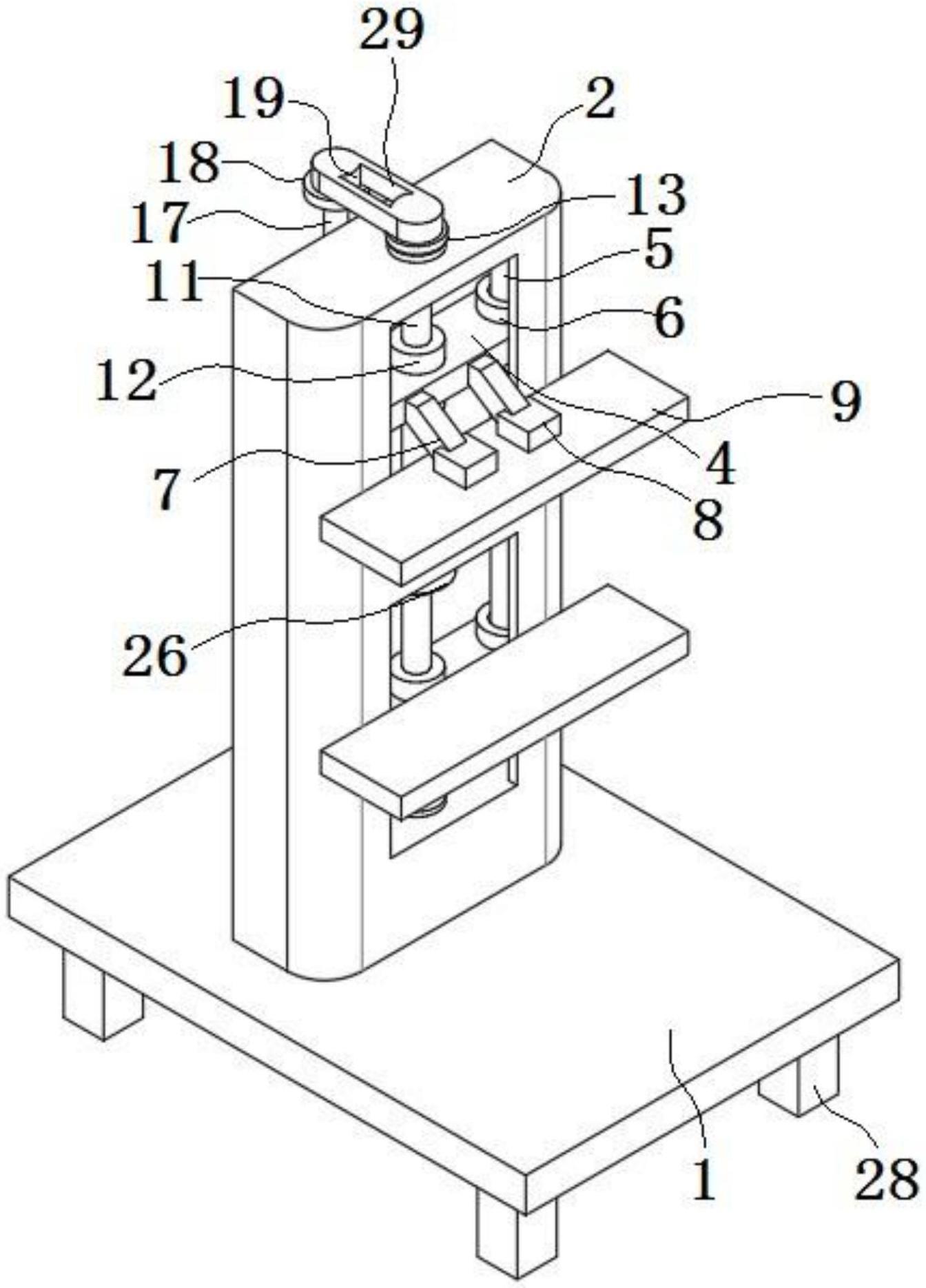 一种钛锌板生产用折弯机新型双面快速夹具的制作方法